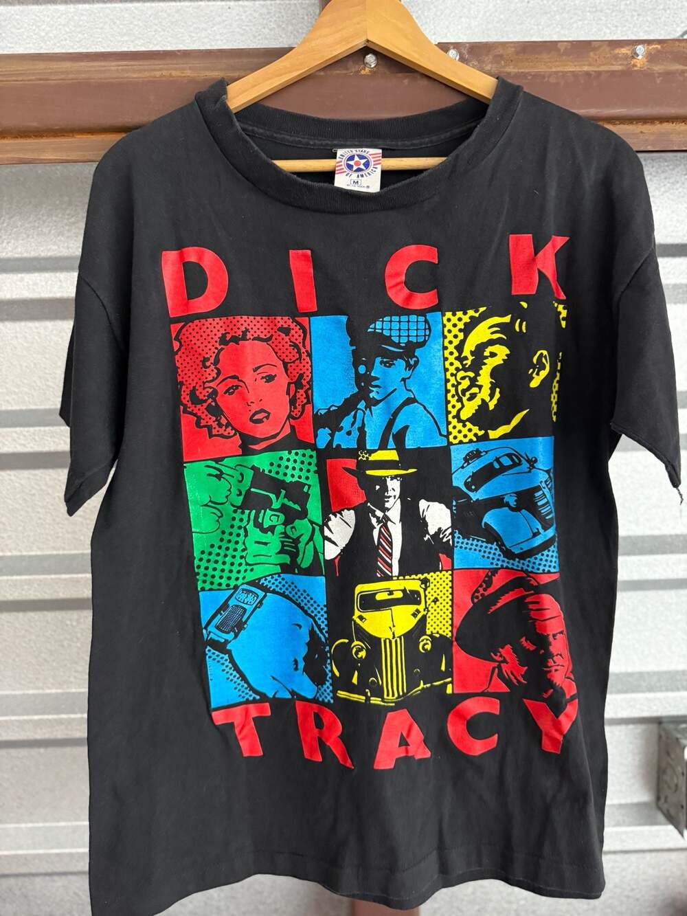 Vintage 1990 Dick Tracy Movie Promo T-Shirt Size M
